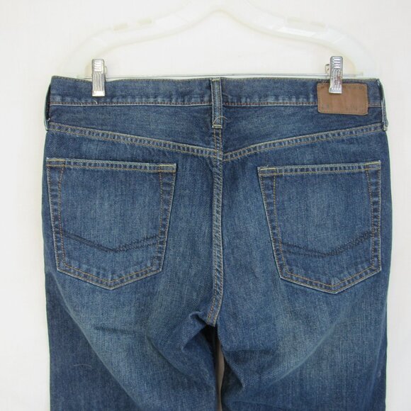 Bullhead Rincon Slim Straight Mid Rise Dark Wash Men's Blue Jeans Size 33X30.5 - Picture 4 of 11